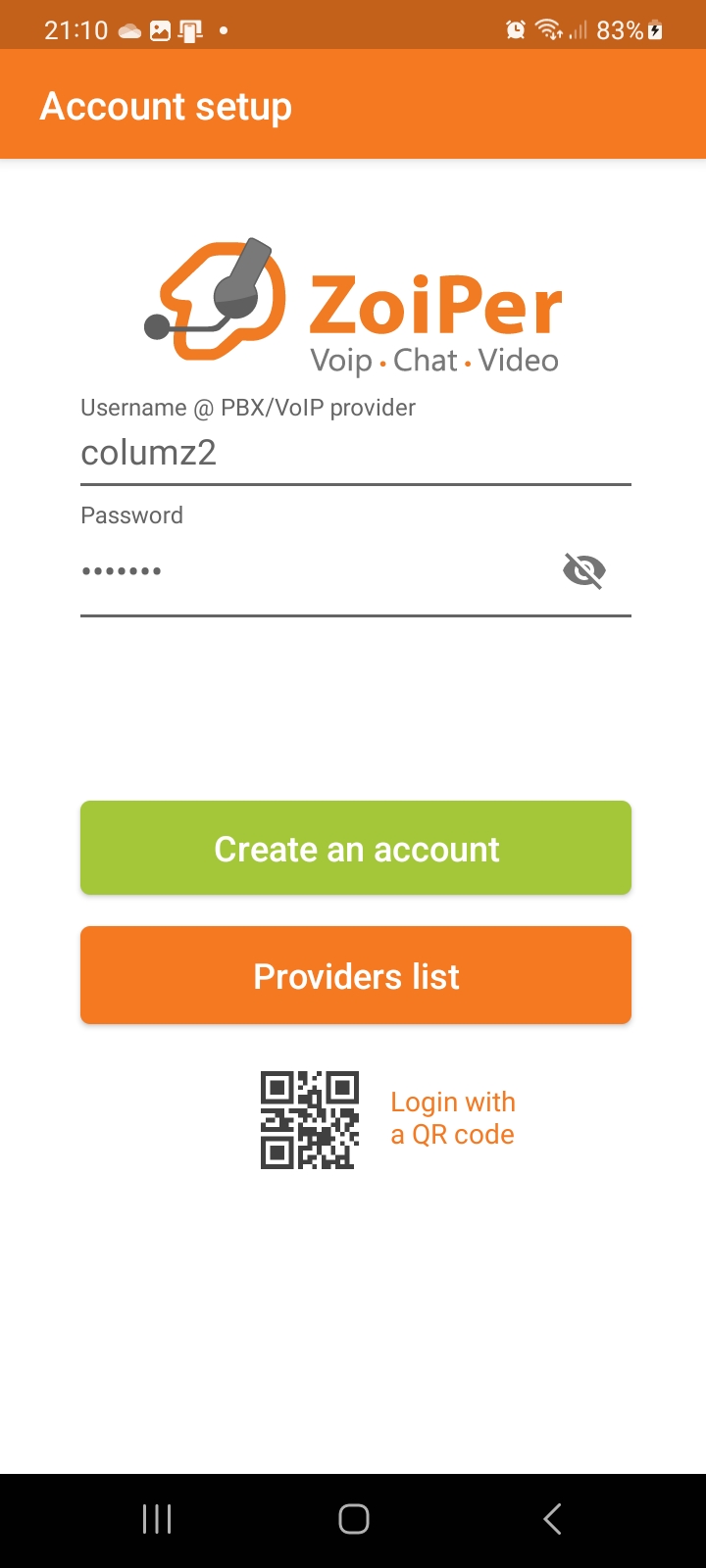 ZoiPer set up on Android – Megganet IT services
